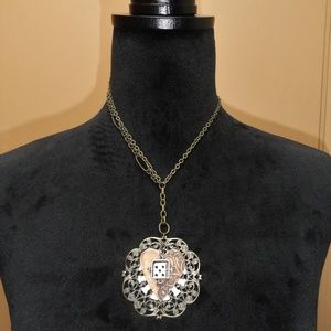 Roll of the dice with my heart necklace